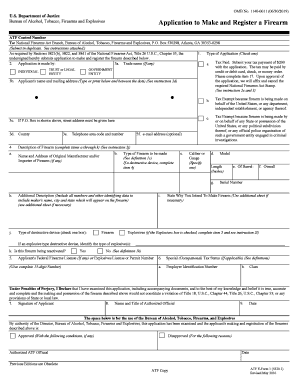 What documents do I send to the ATF for my ATF Form 1?