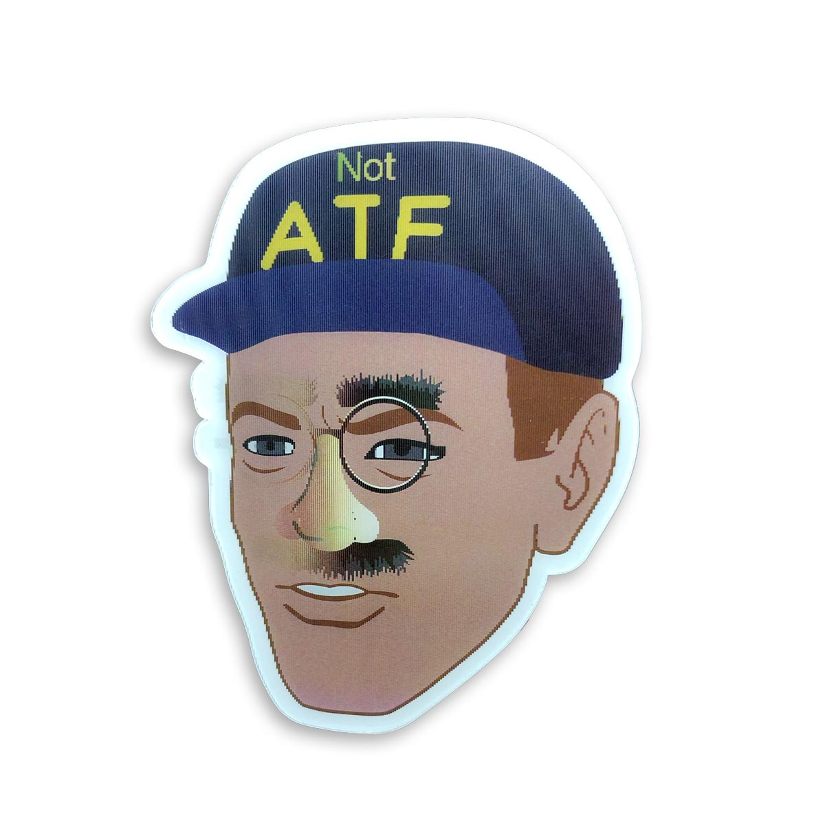 ATF Guy NOT ATF Guy Lenticular Meme Sticker National Gun Trusts